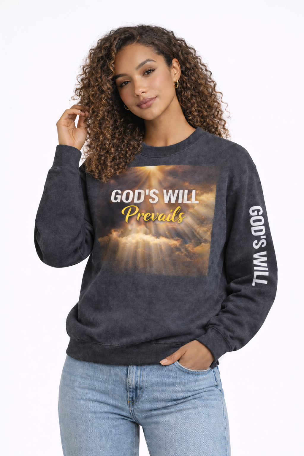 God's Will Prevails Crewneck