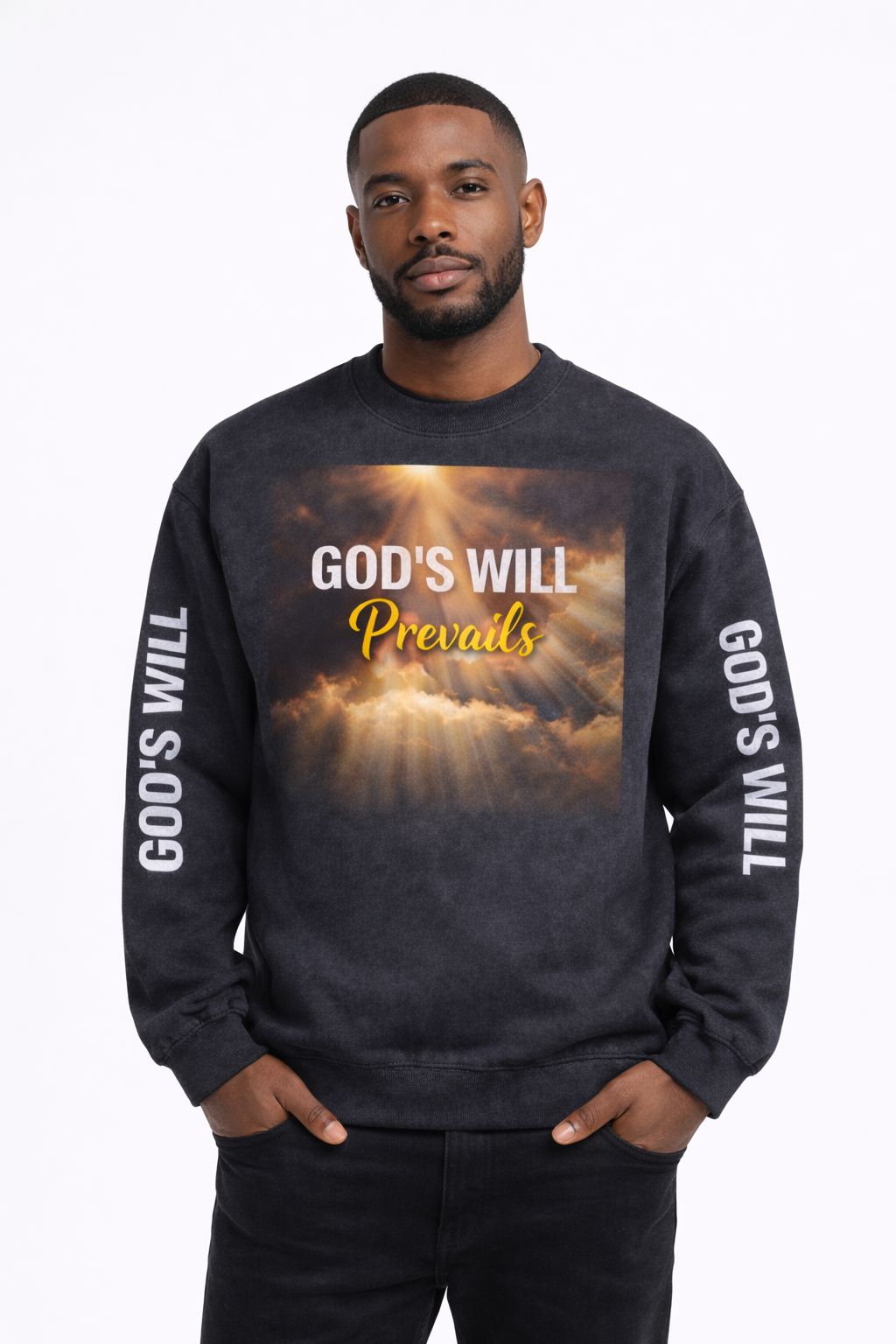 God's Will Prevails Crewneck